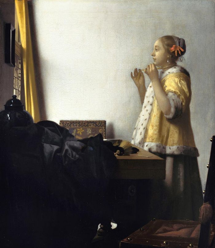 Vermeer - Vrouw met parelsnoer